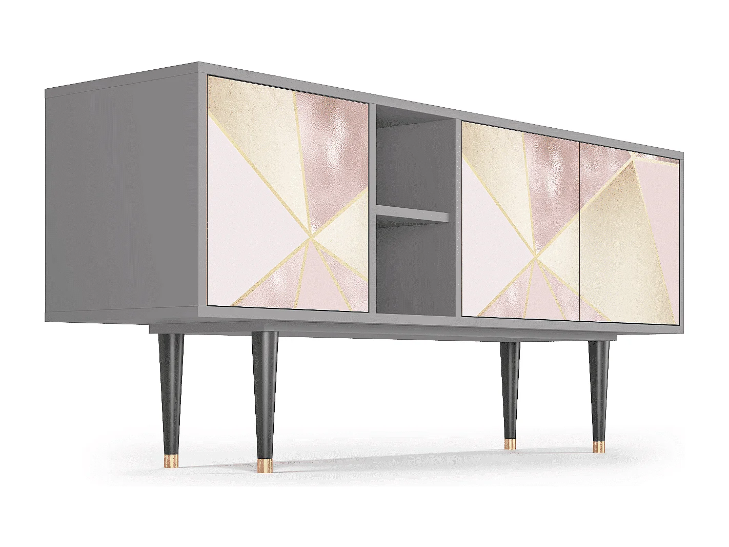 TV-meubel - 150х69х41 cm - T5 - Cosmopolitan Diva, Grijs