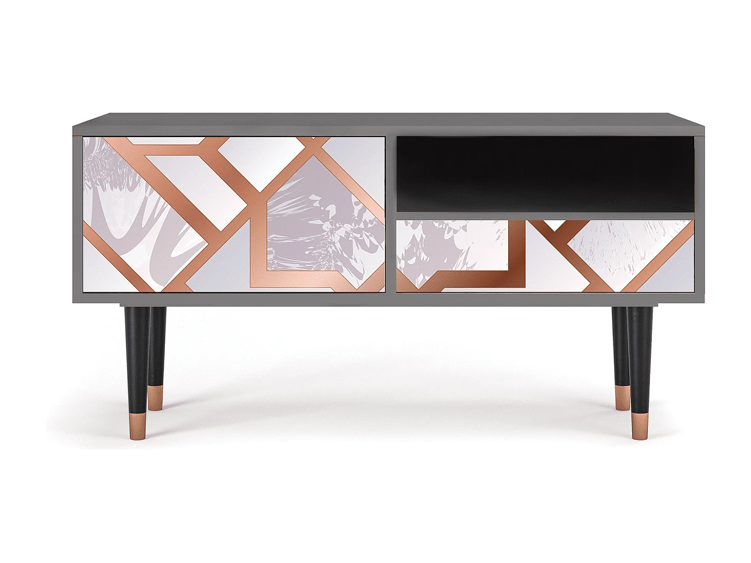 Mobile TV - 115х59х48 cm - T3 - Pastel Fairytale, Grigio