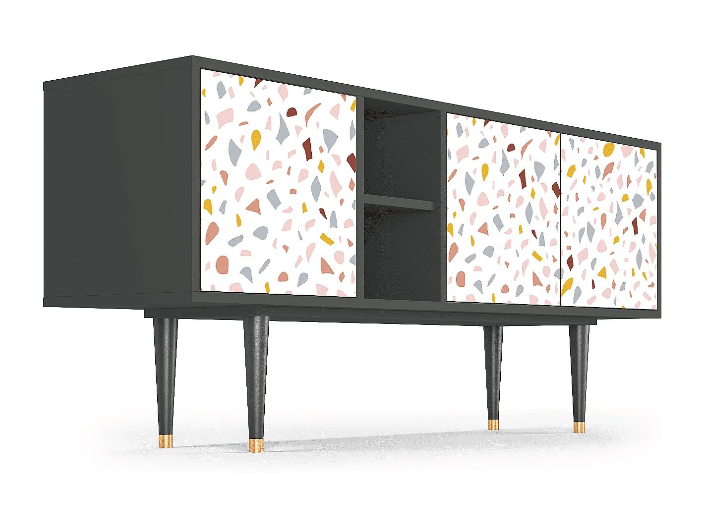 TV-meubel - 150х69х41 cm - T5 - Marmelade Cheese, Antraciet