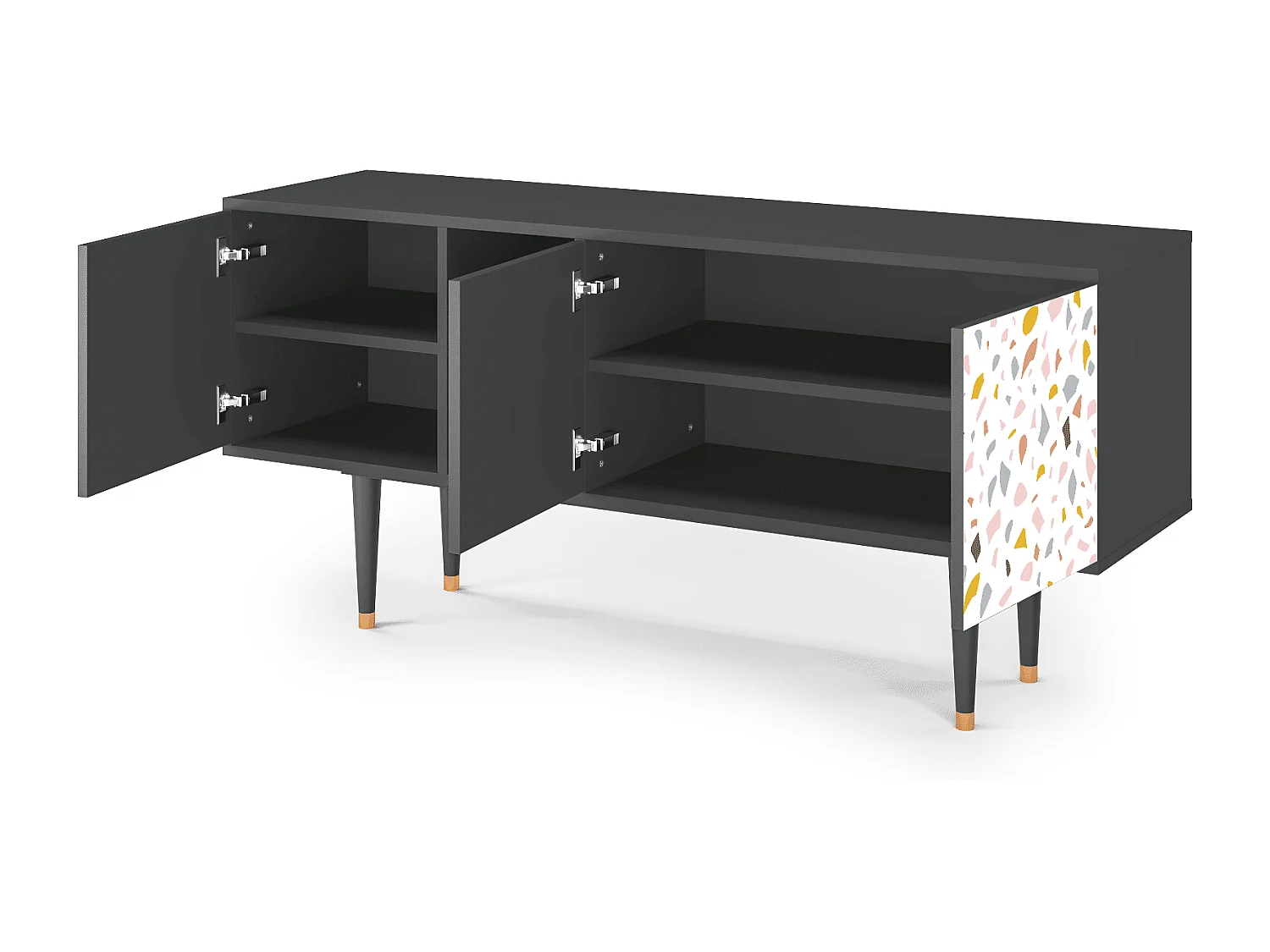 TV-meubel - 150х69х41 cm - T5 - Marmelade Cheese, Antraciet