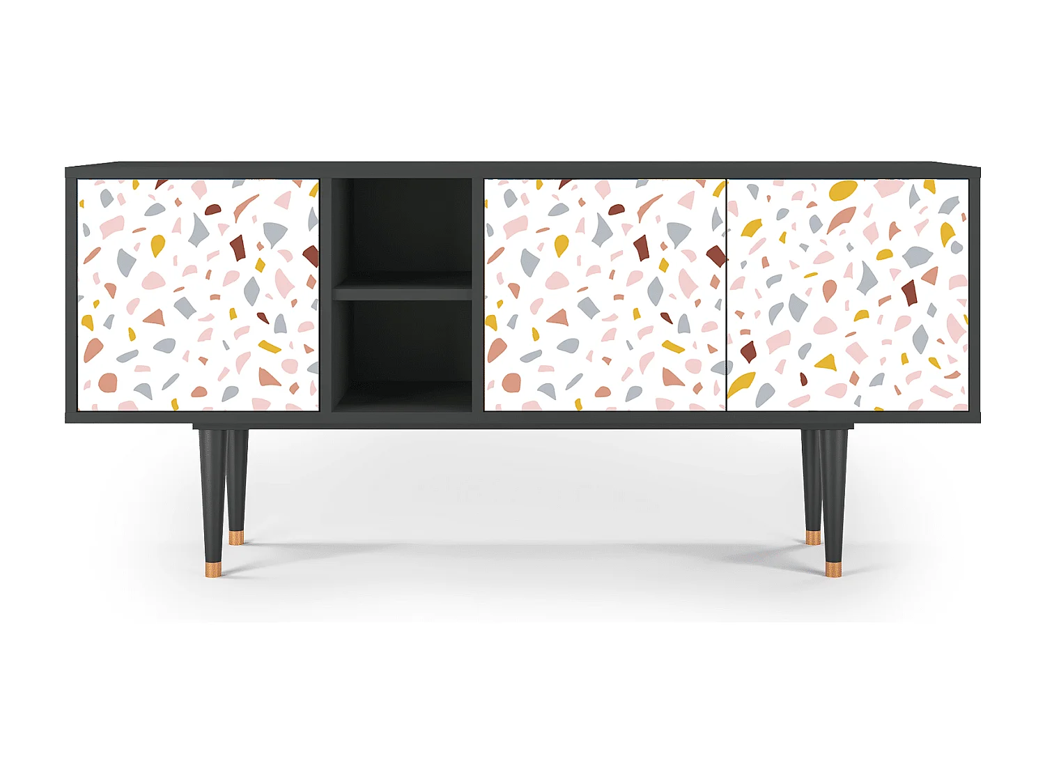 Mueble de TV - 150х69х41 cm - T5 - Marmelade Cheese, Antracita