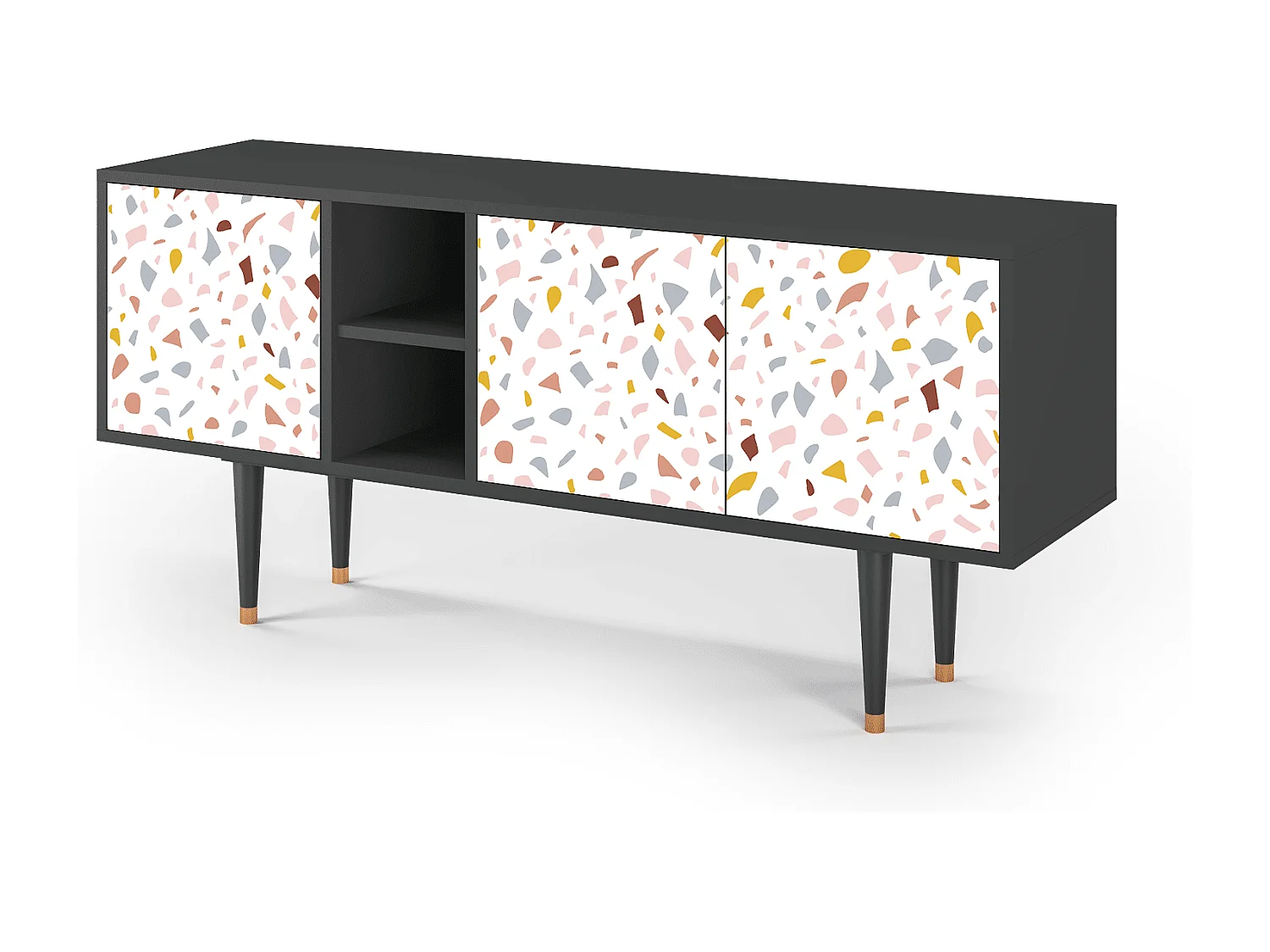 Mueble de TV - 150х69х41 cm - T5 - Marmelade Cheese, Antracita