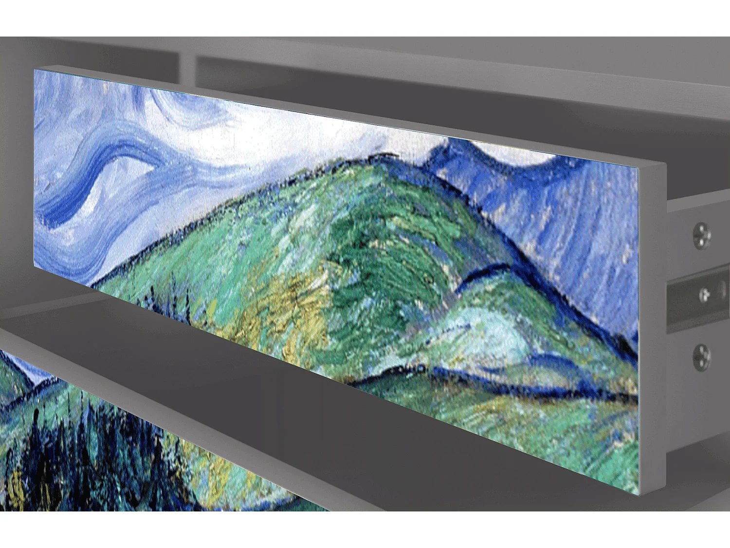 TV-meubel - 170х59х48 cm - T4 - Landscape, Grijs