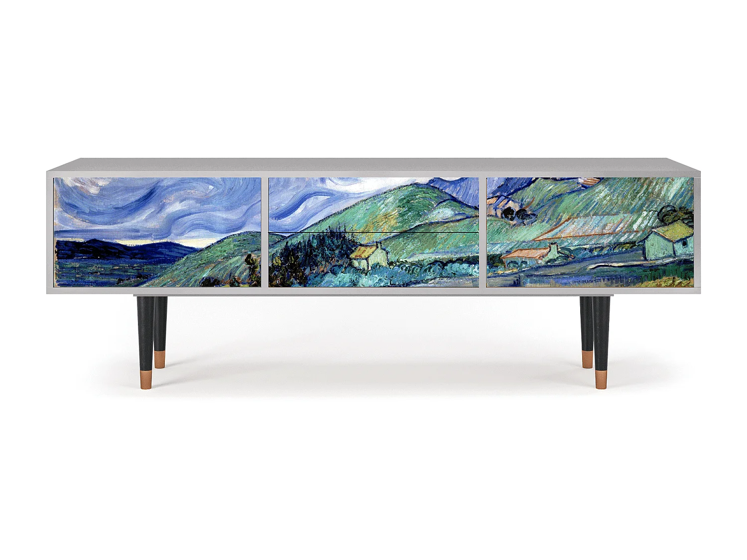 TV-meubel - 170х59х48 cm - T4 - Landscape, Grijs