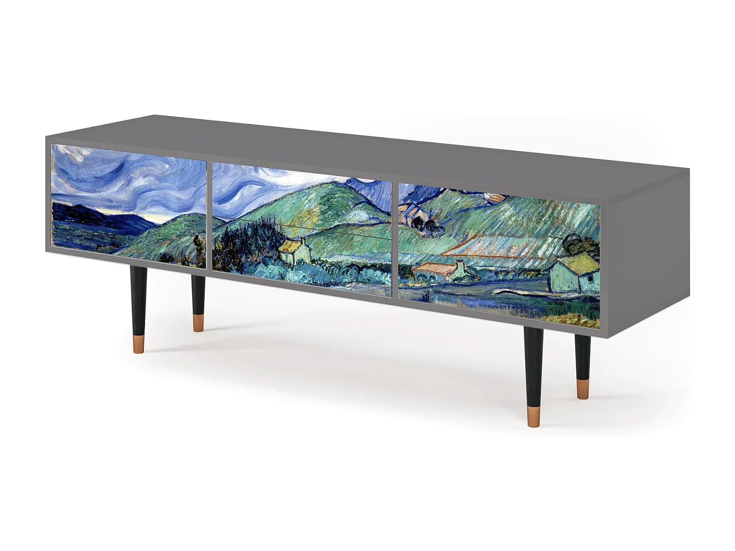 TV-meubel - 170х59х48 cm - T4 - Landscape, Grijs