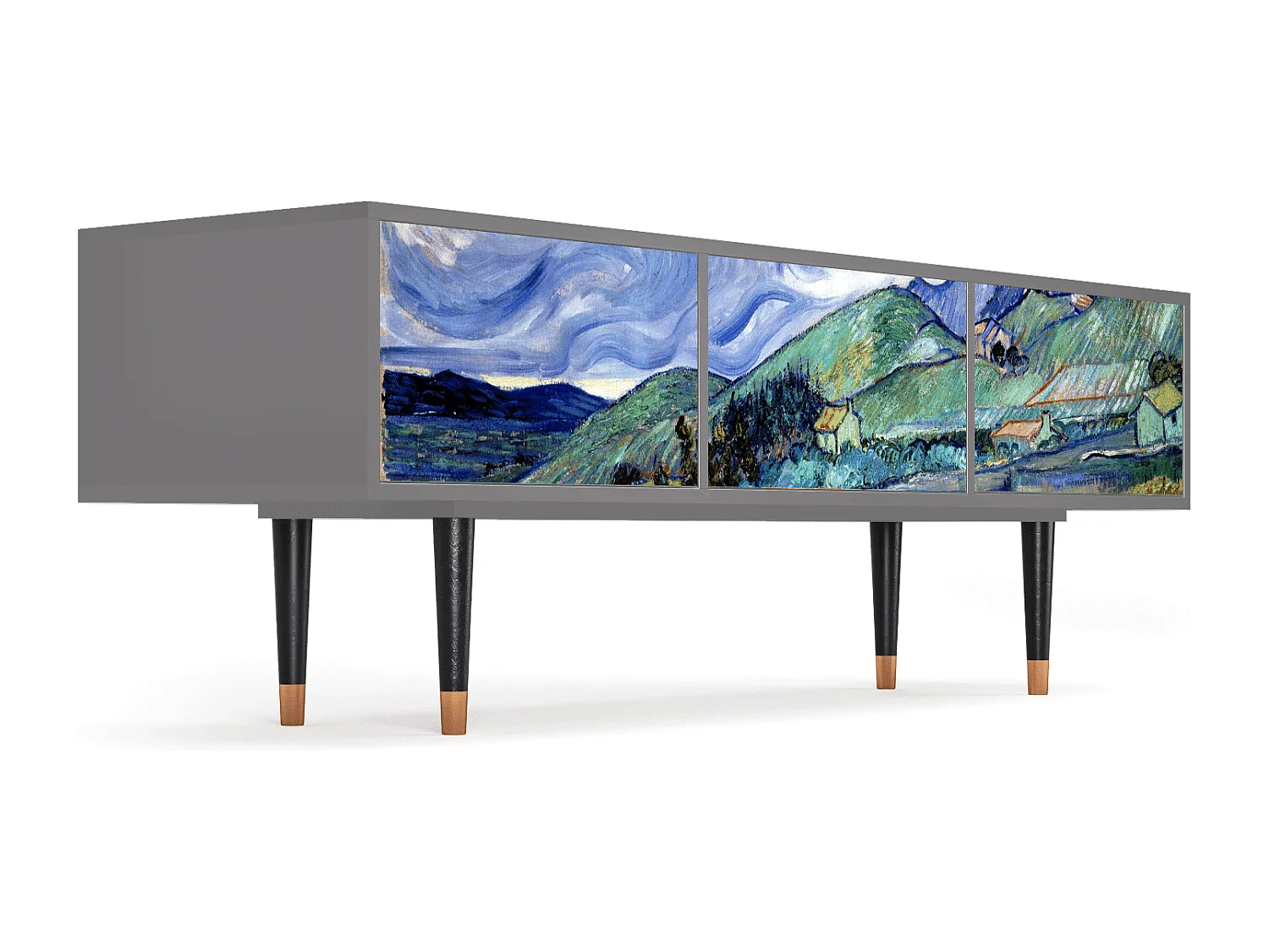 TV-meubel - 170х59х48 cm - T4 - Landscape, Grijs