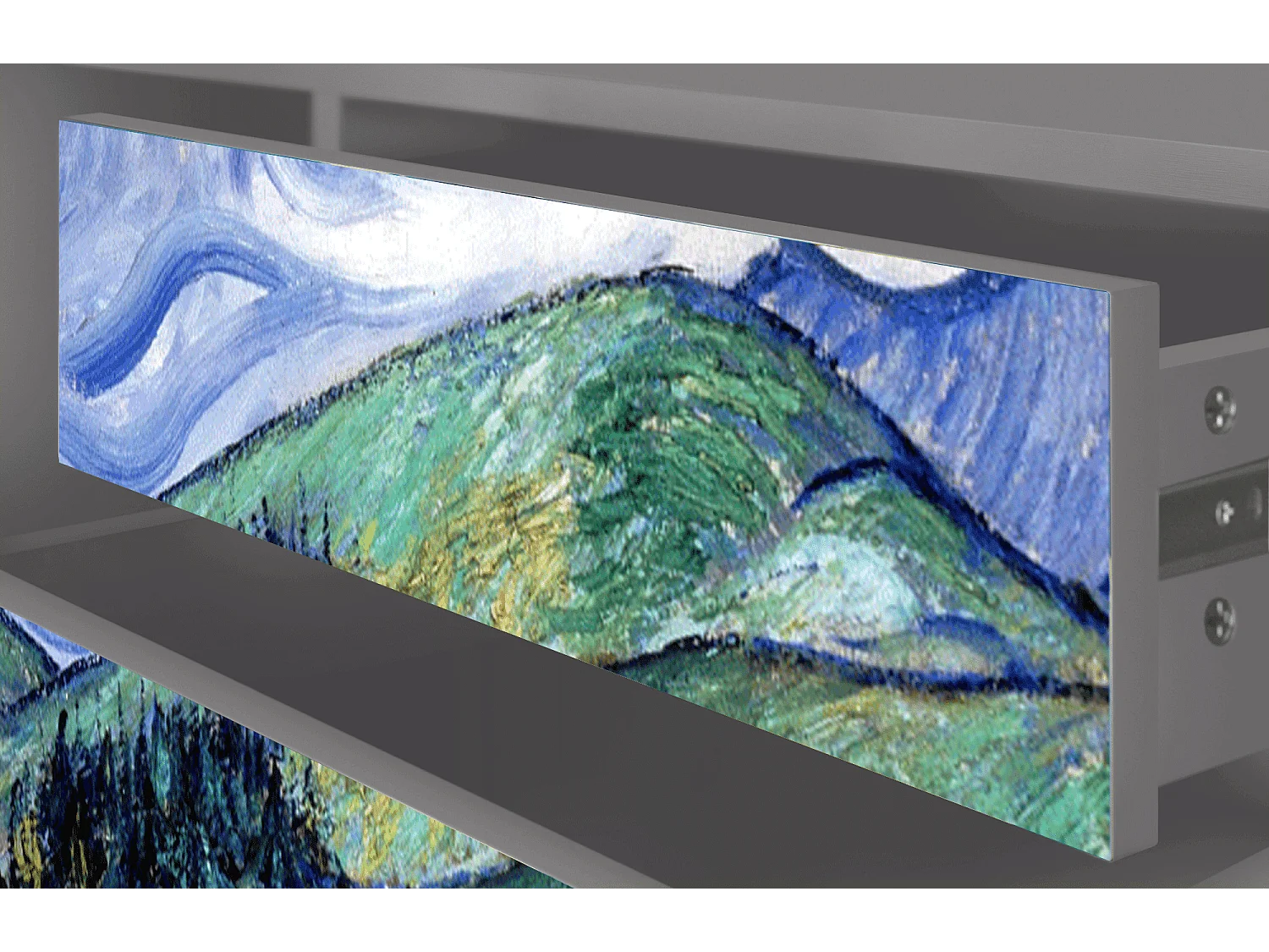 TV-meubel - 170х59х48 cm - T4 - Landscape, Grijs