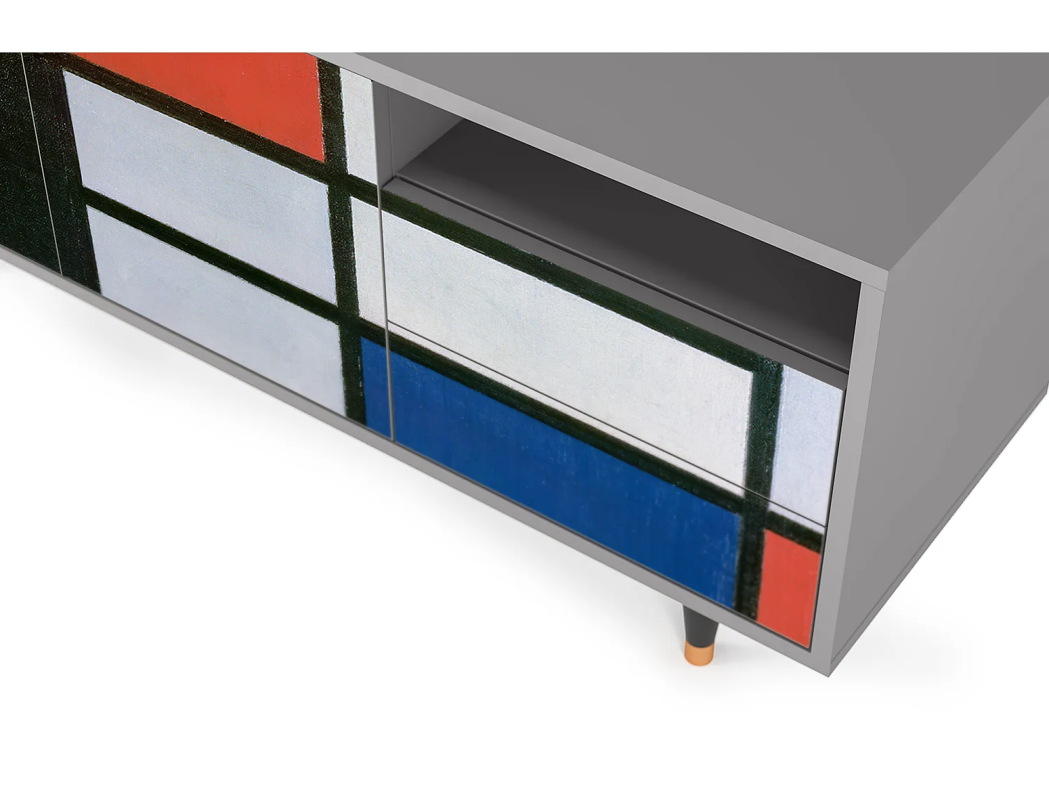 TV-meubel - 125х56х41 cm - T7 - Composition, Grijs