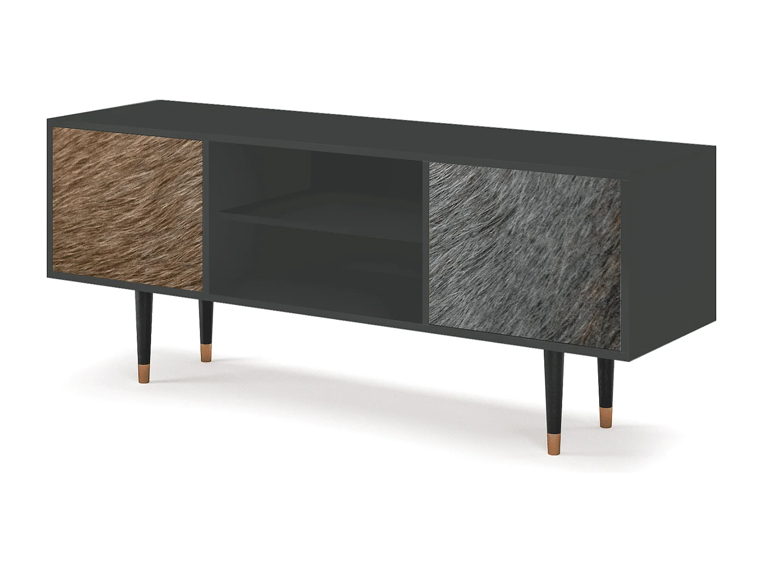 Meuble TV - 170х69х48 cm - T2 - Peanut Hair, Anthracite