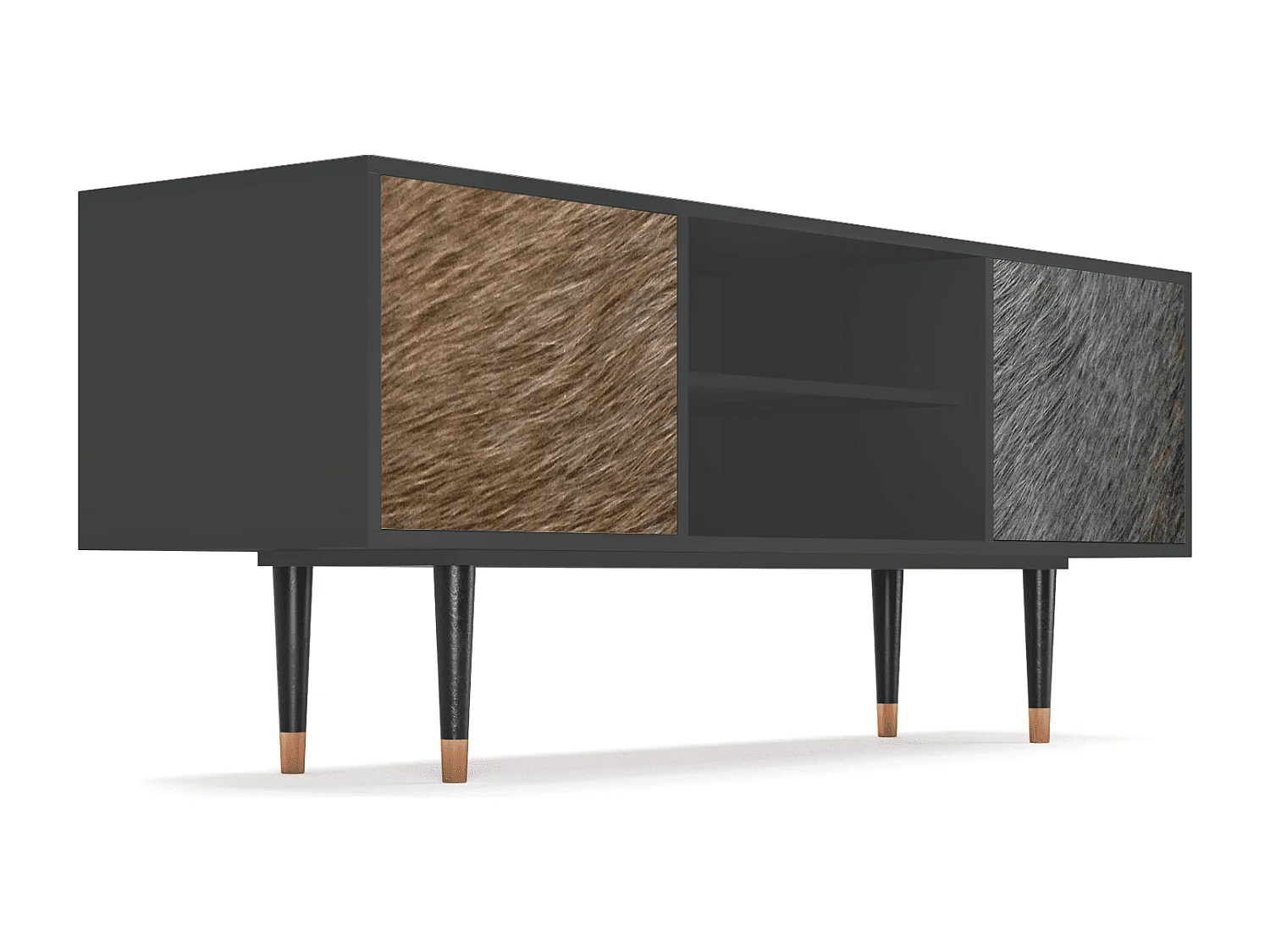 Meuble TV - 170х69х48 cm - T2 - Peanut Hair, Anthracite