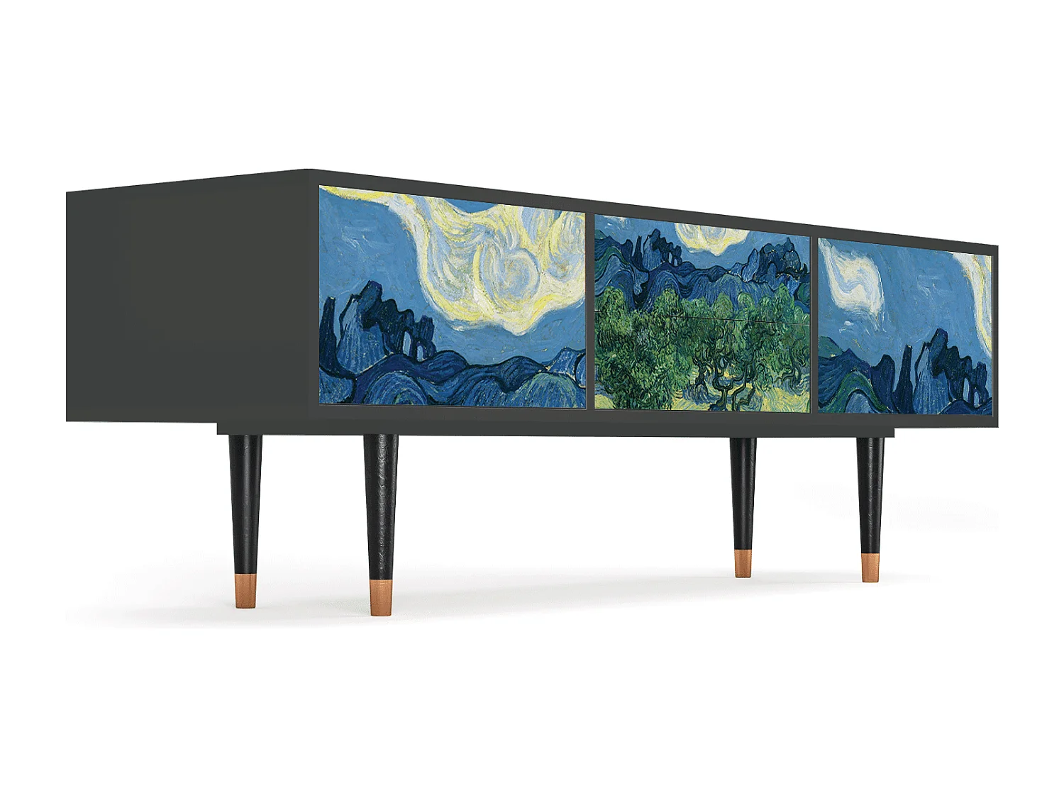 Meuble TV - 170х59х48 cm - T4 - The Oil Trees, Anthracite