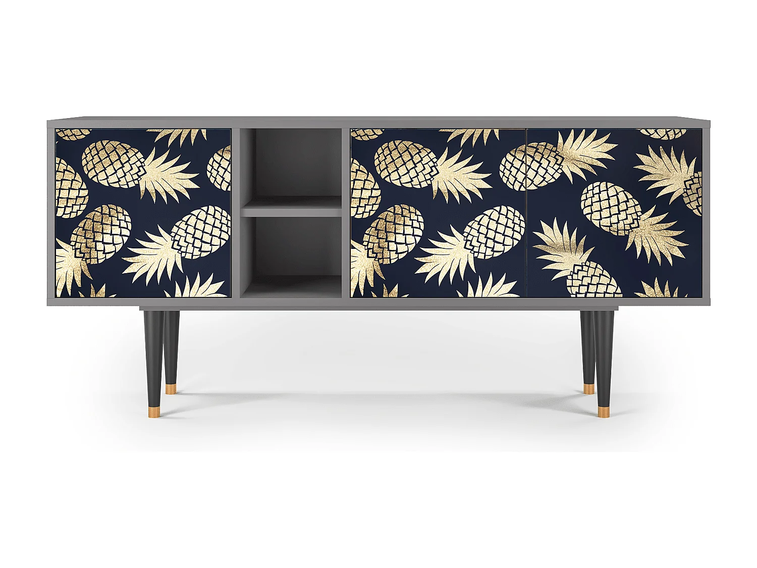 TV-meubel - 150х69х41 cm - T5 - Sunny Pineaple, Grijs