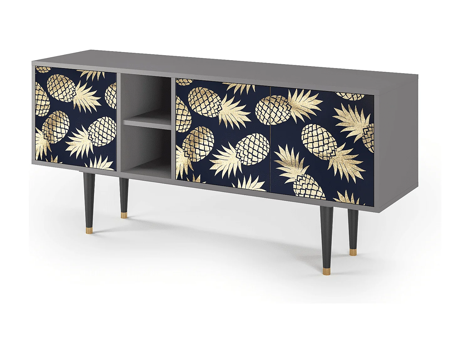 TV-meubel - 150х69х41 cm - T5 - Sunny Pineaple, Grijs