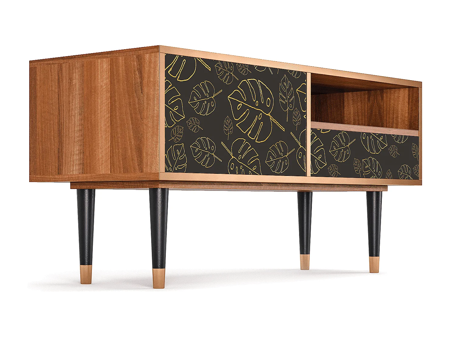 Szafka RTV - 115х59х48 cm - T3 - Fall Of The Leaves, Orzech