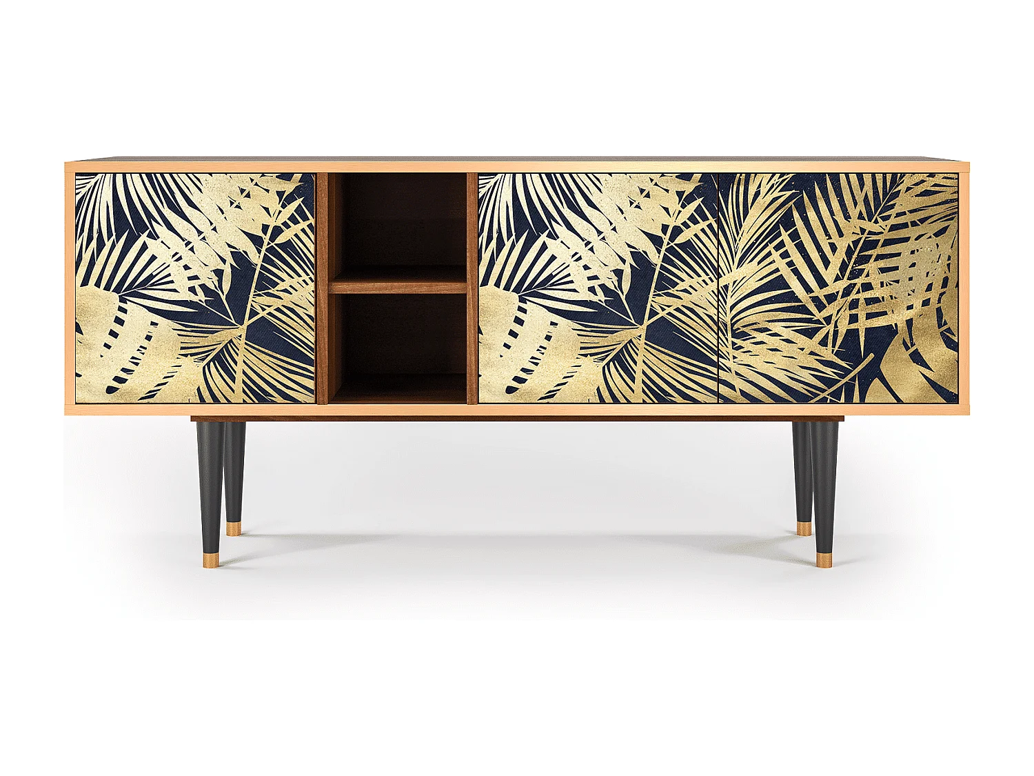 Meuble TV - 150х69х41 cm - T5 - Jungle Vibes, Noyer