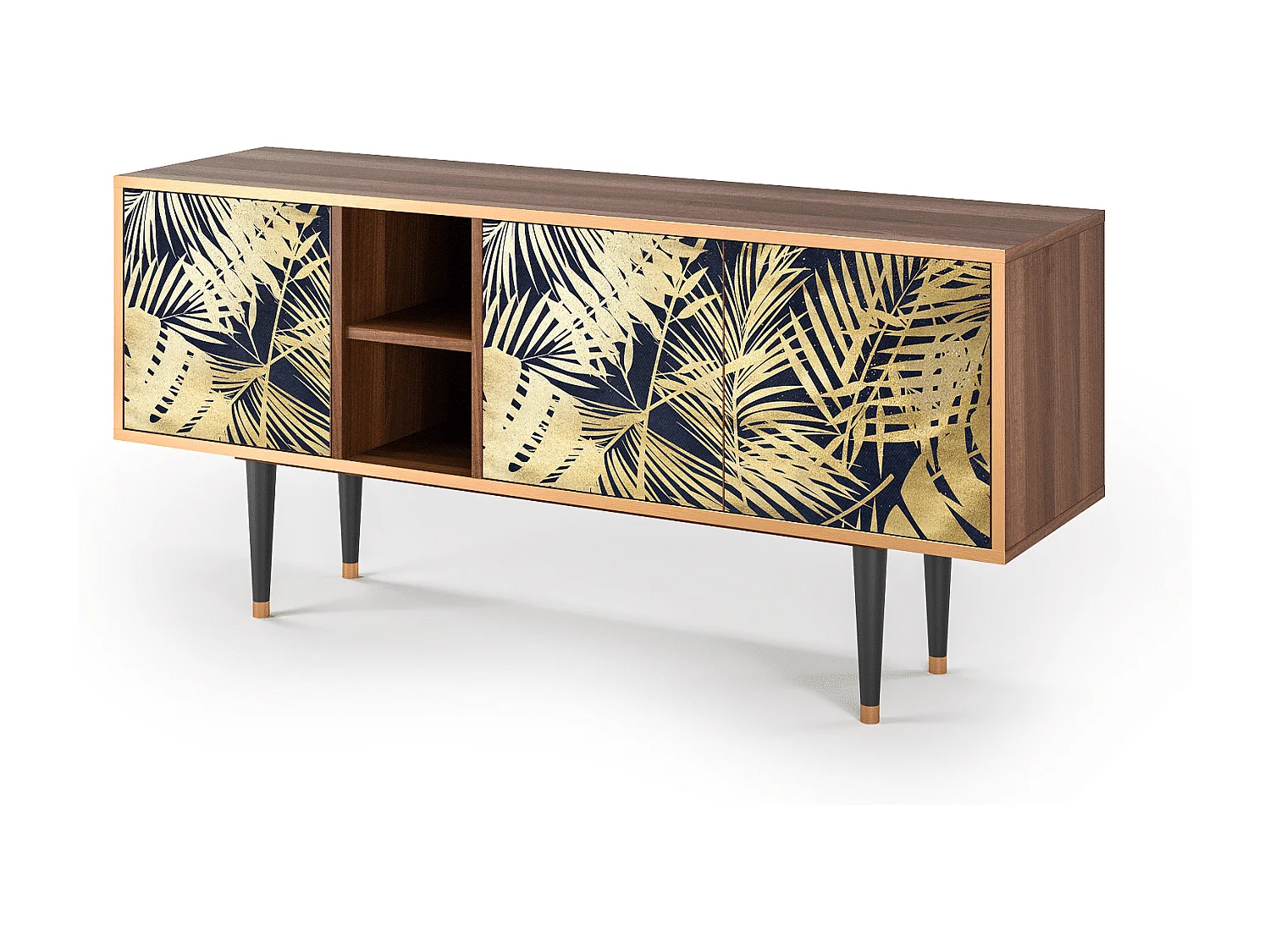 Meuble TV - 150х69х41 cm - T5 - Jungle Vibes, Noyer