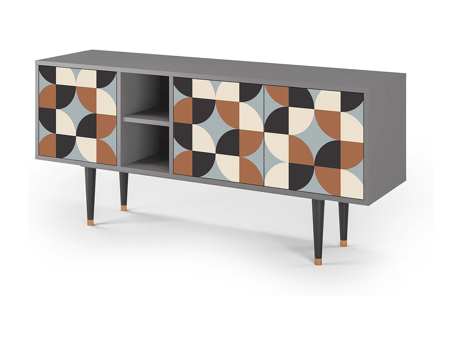 TV-Möbel - 150х69х41 cm - T5 - Brown Sensation, Grau