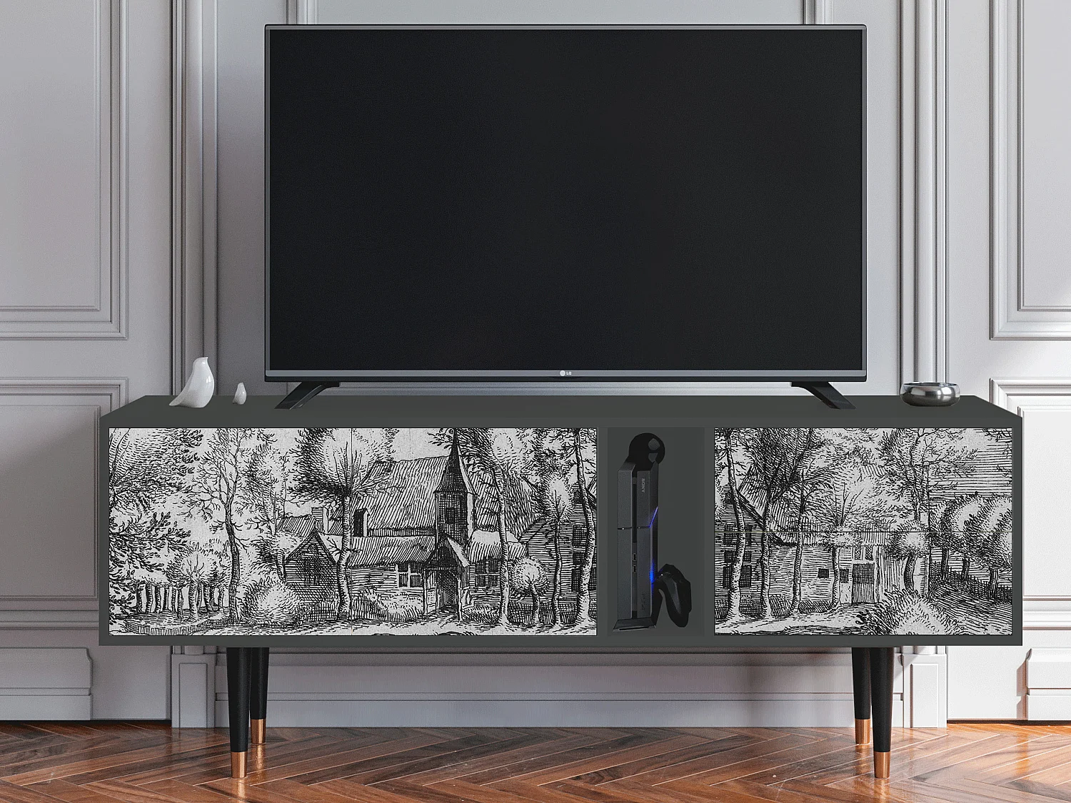 Mobile TV - 170х69х48 cm - T1 - A Pond, Antracite