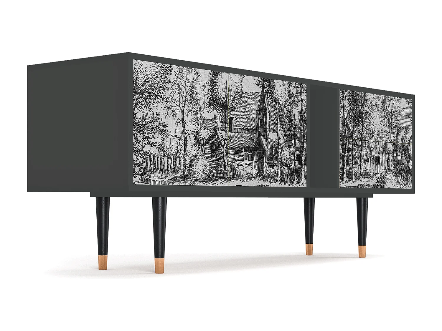 Mobile TV - 170х69х48 cm - T1 - A Pond, Antracite