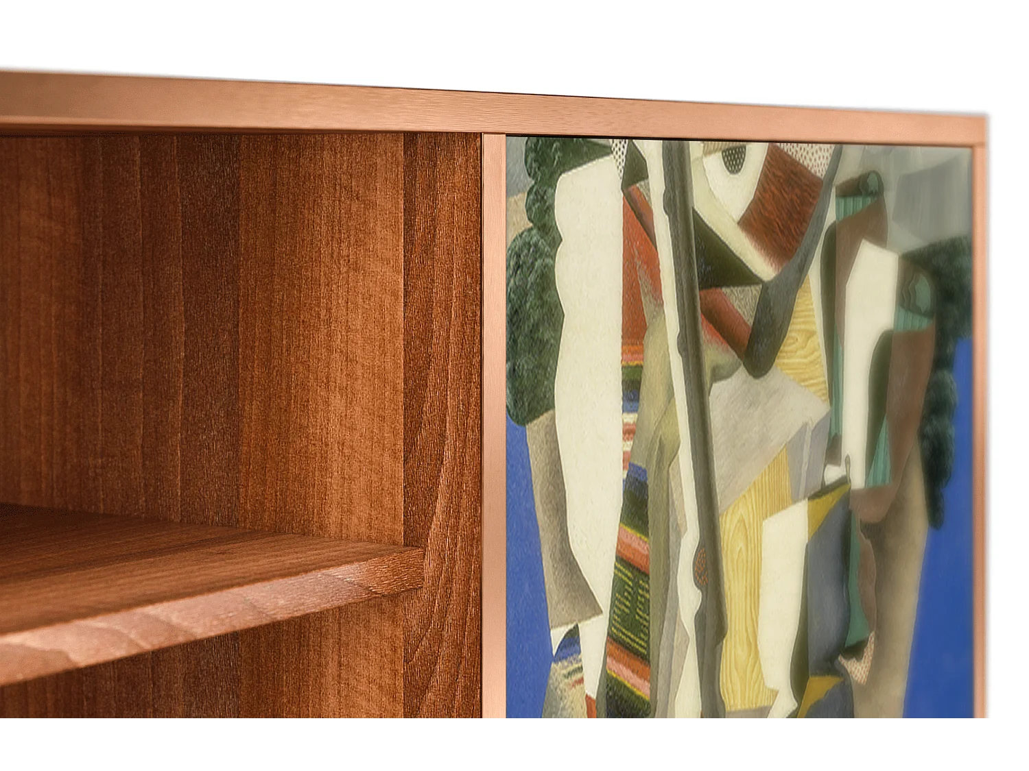 Szafka RTV - 170х69х48 cm - T2 - The Cubist Paintings , Orzech