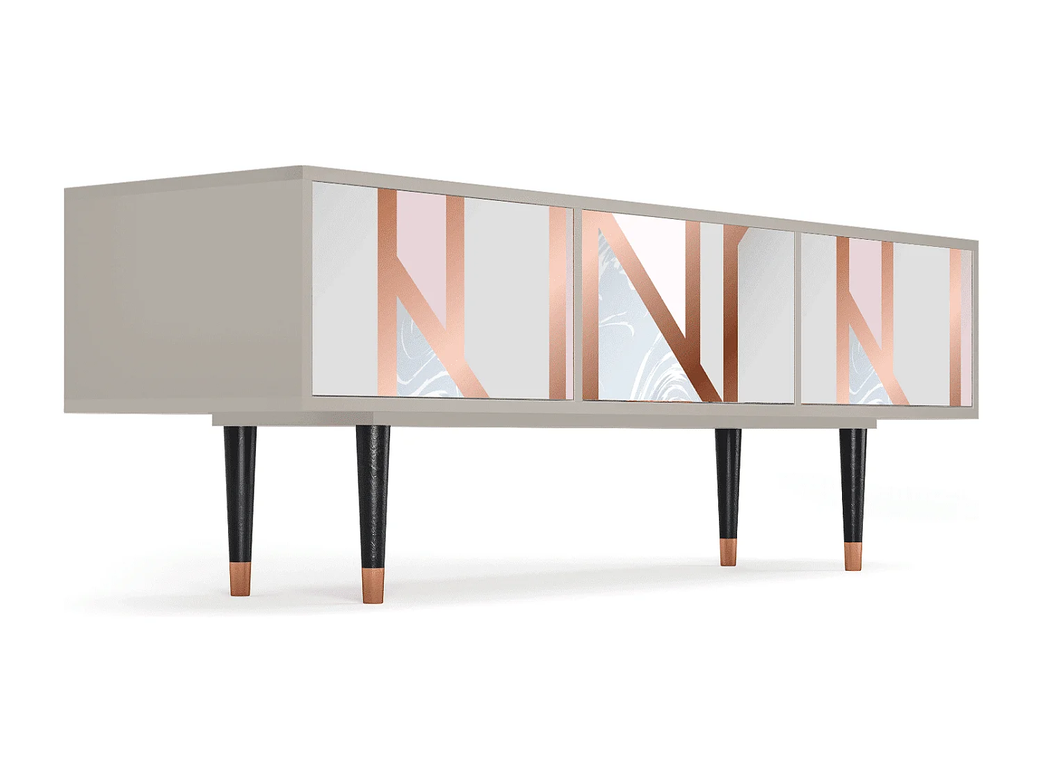 Mueble de TV - 170х59х48 cm - T4 - Champagne Story, Arena