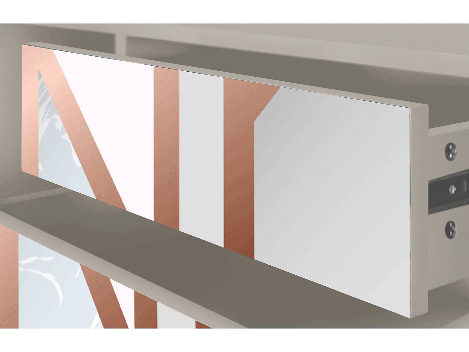 Mueble de TV - 170х59х48 cm - T4 - Champagne Story, Arena