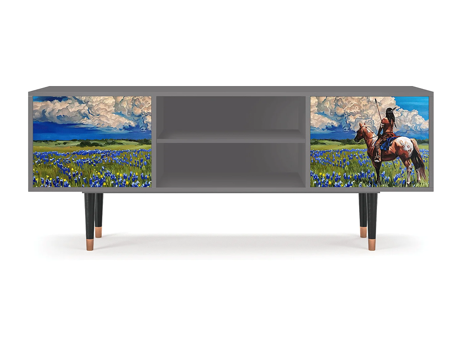 Meuble TV - 170х69х48 cm - T2 - Thunderheads by Dean, Gris