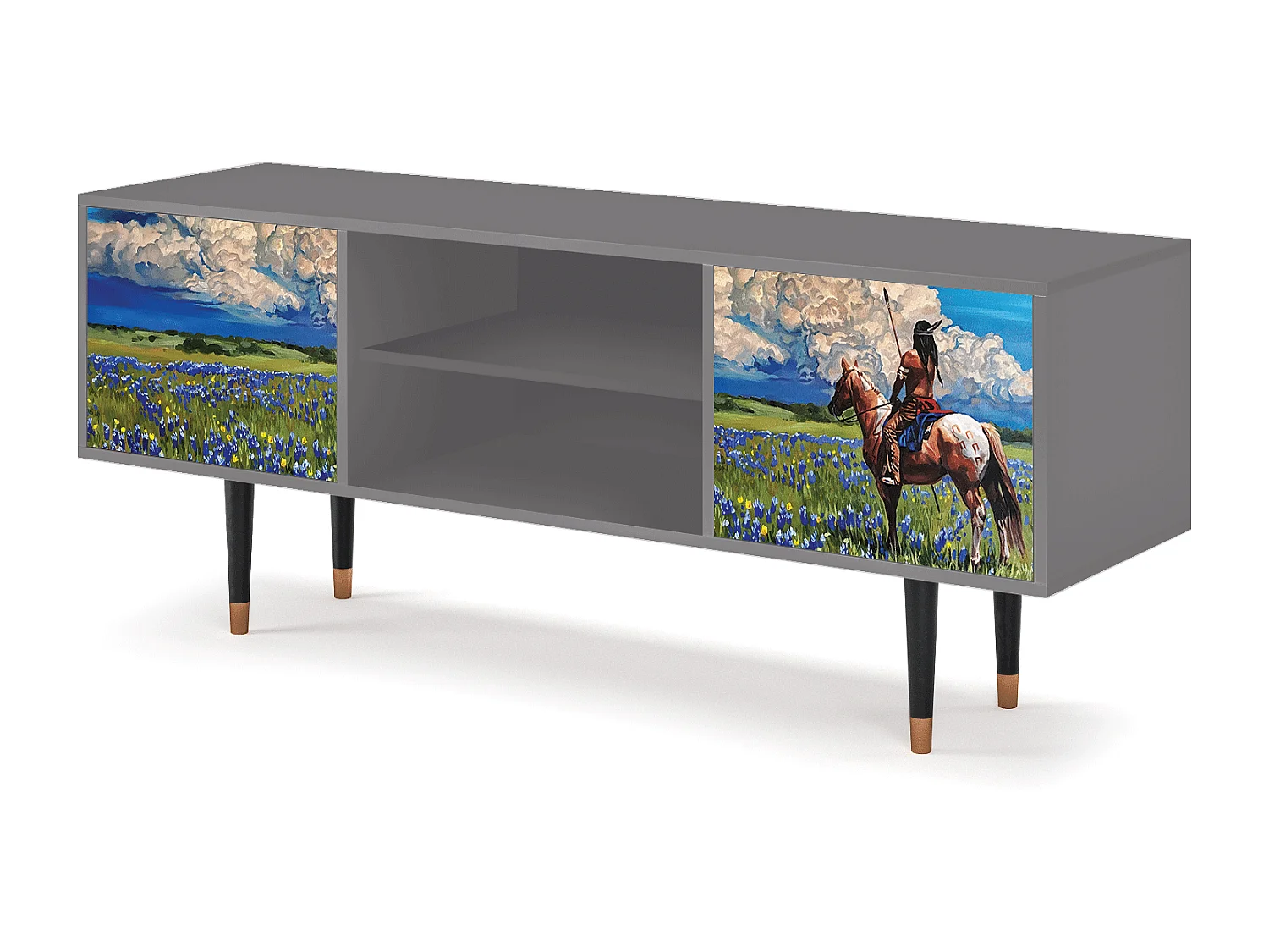 Meuble TV - 170х69х48 cm - T2 - Thunderheads by Dean, Gris