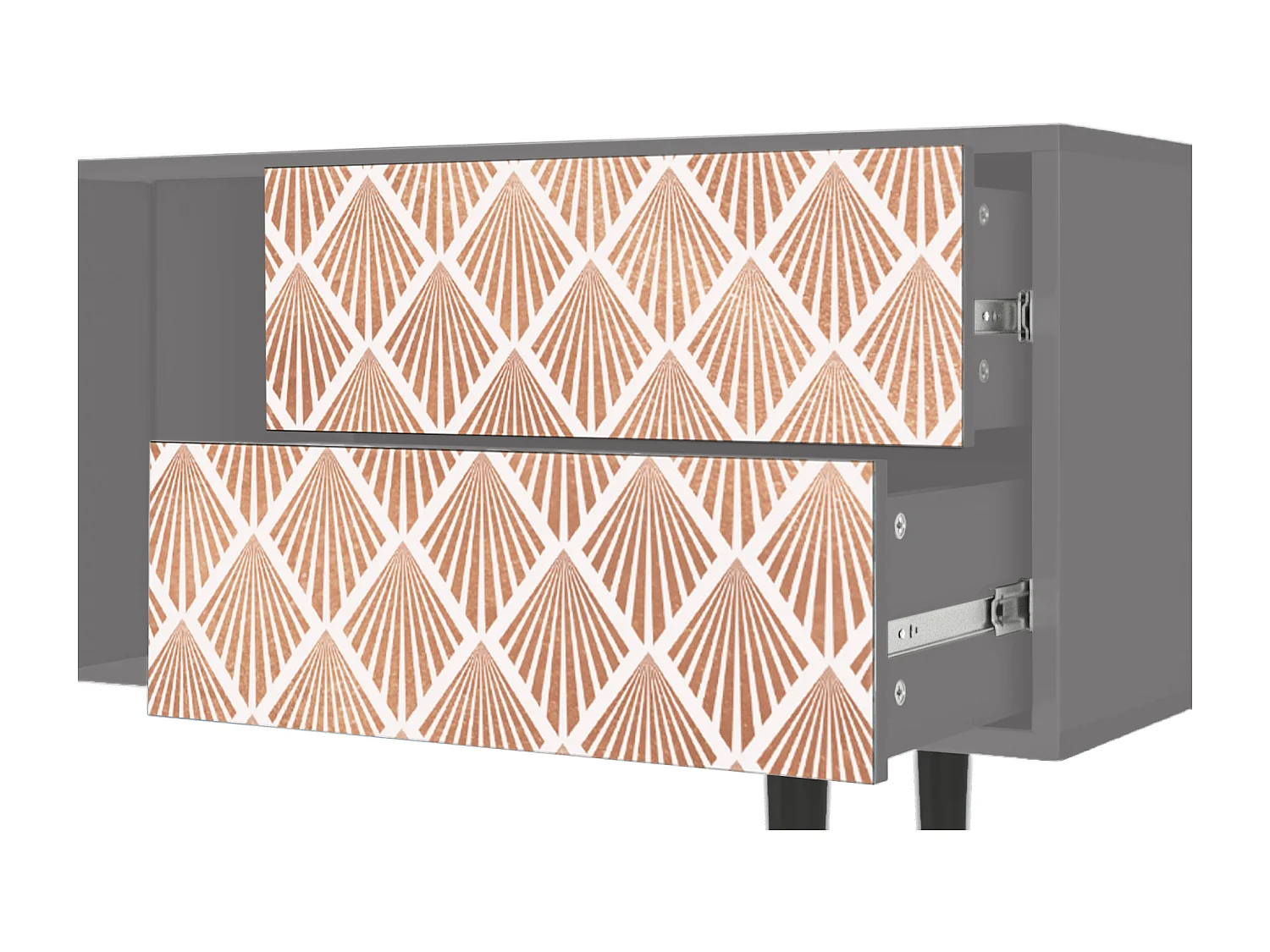 Meuble TV - 170х69х48 cm - T1 - Pastel Sunrise, Gris