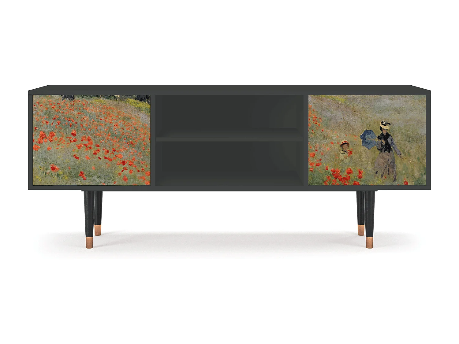 Meuble TV - 170х69х48 cm - T2 - The Poppy Field   , Anthracite