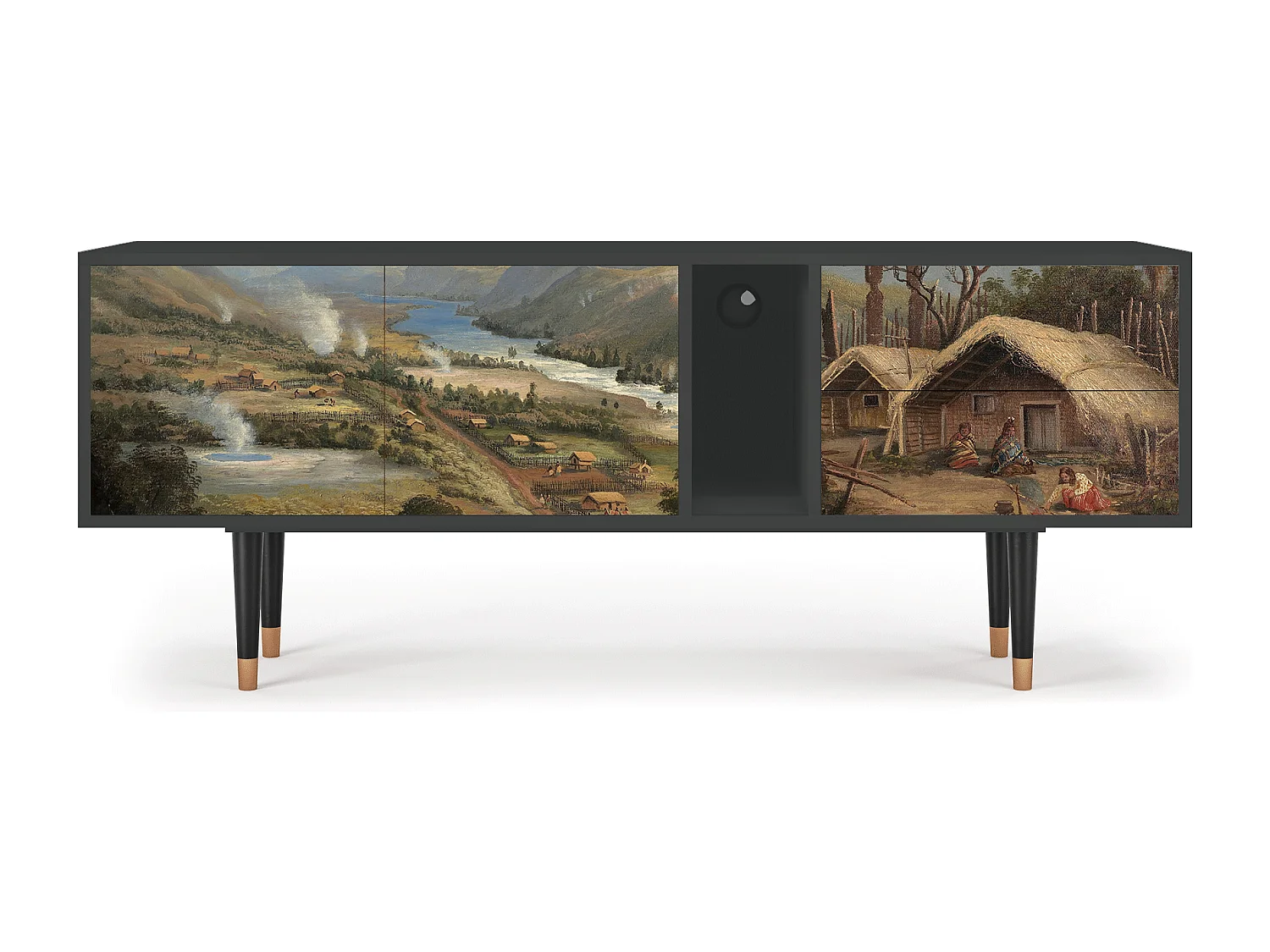 Meuble TV - 170х69х48 cm - T1 - View Across the Plains , Anthracite