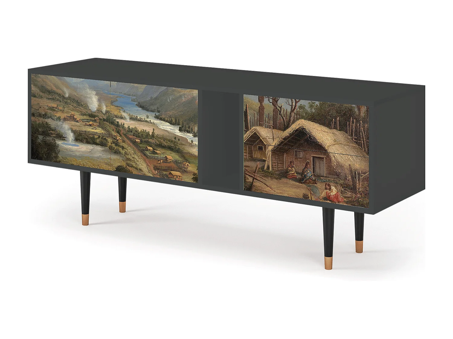 Meuble TV - 170х69х48 cm - T1 - View Across the Plains , Anthracite