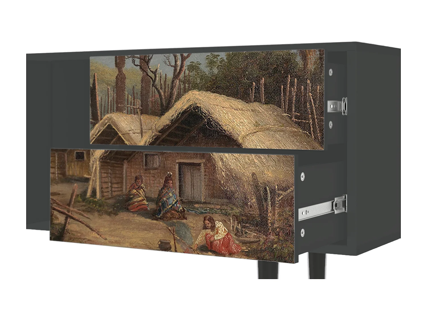 Meuble TV - 170х69х48 cm - T1 - View Across the Plains , Anthracite