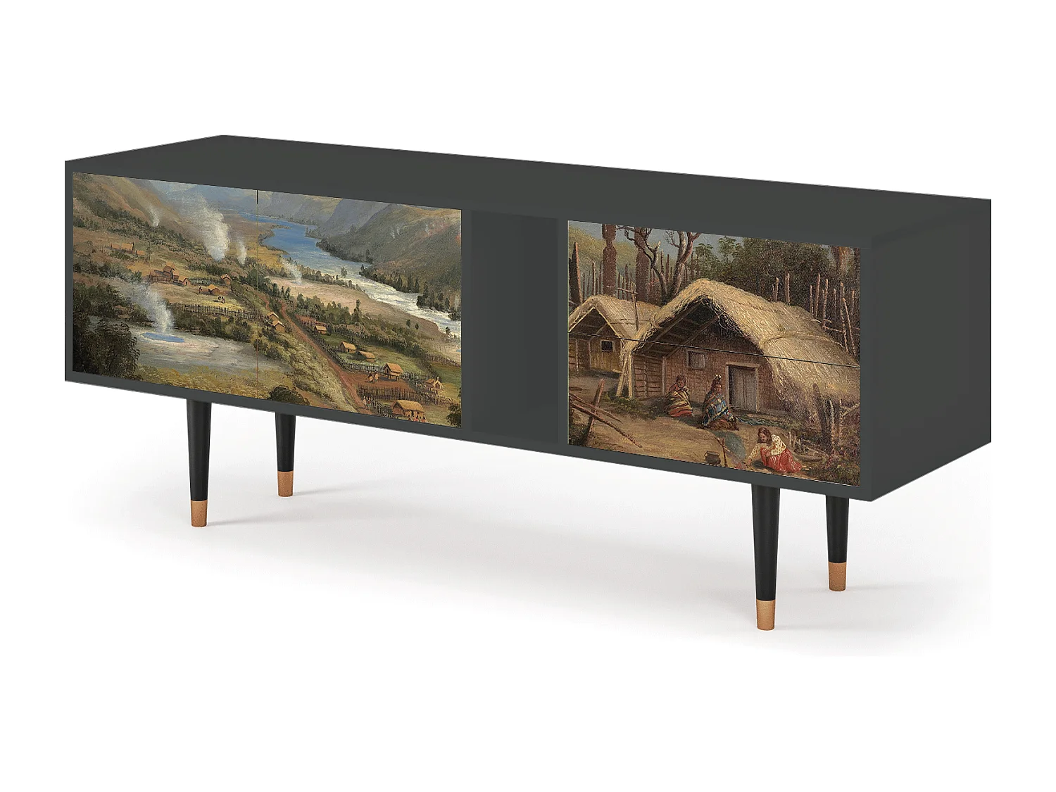 TV-Möbel - 170х69х48 cm - T1 - View Across the Plains , Anthrazit