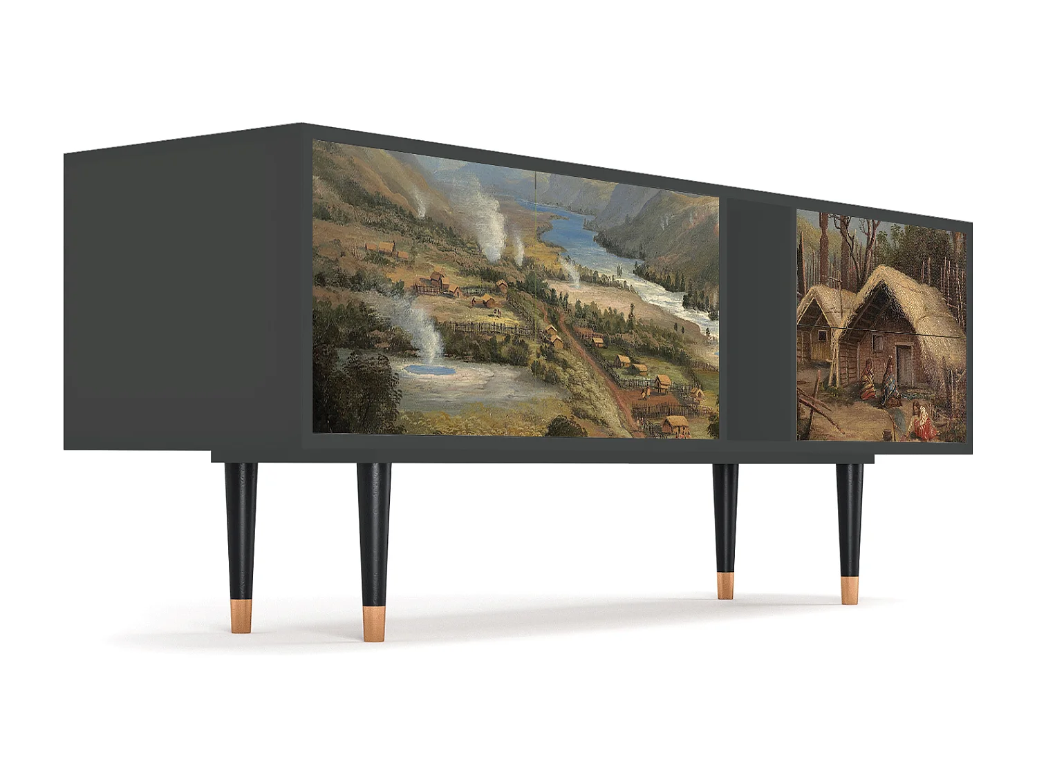 TV-Möbel - 170х69х48 cm - T1 - View Across the Plains , Anthrazit