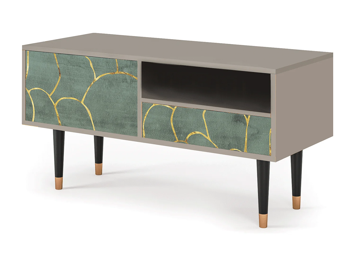 TV-meubel - 115х59х48 cm - T3 - Magnificent Water Lily, Zand