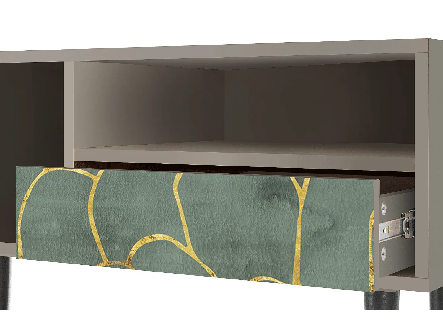 TV-meubel - 115х59х48 cm - T3 - Magnificent Water Lily, Zand