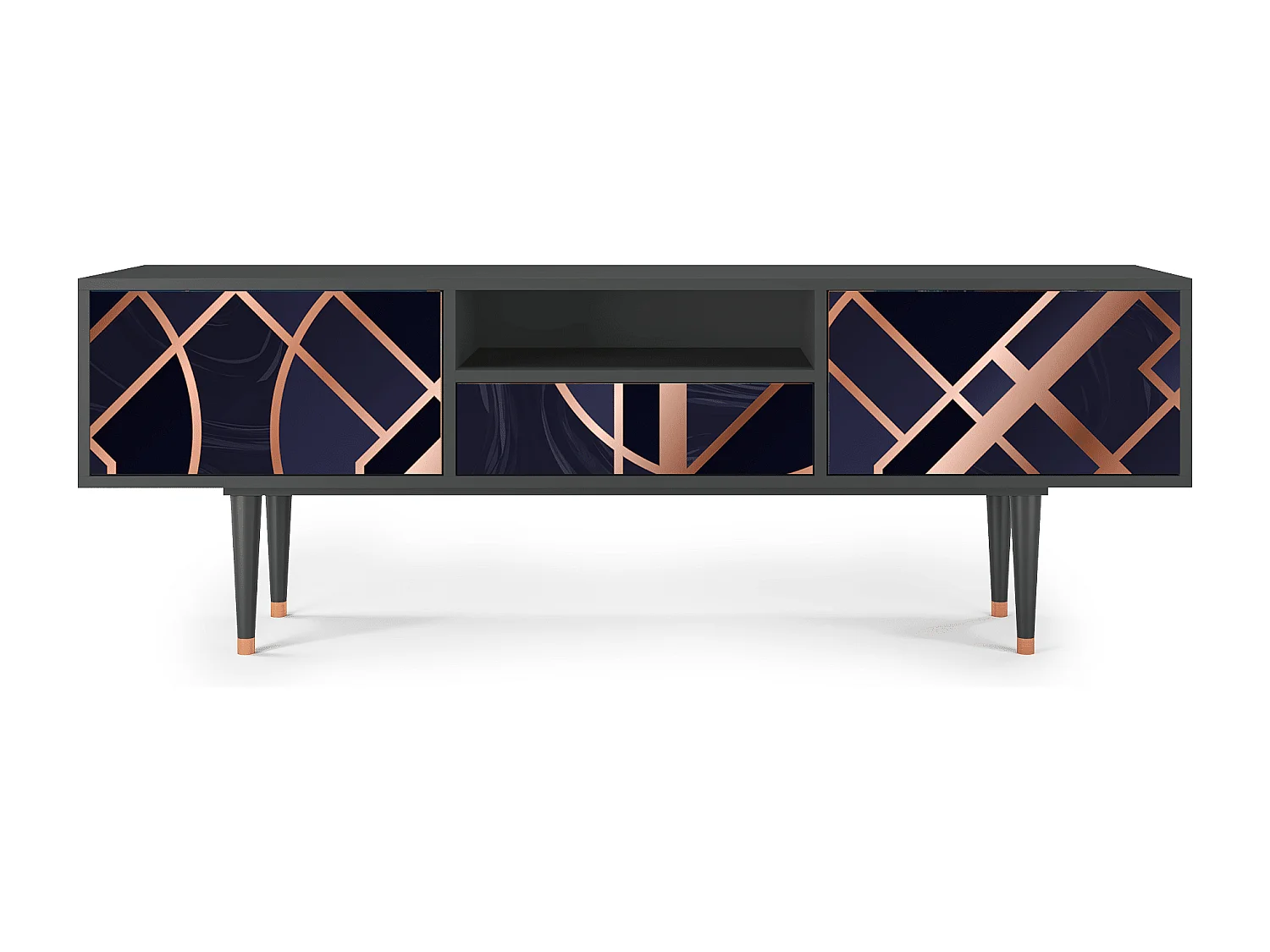 Meuble TV - 170х59х41 cm - T6 - Purple Temple, Anthracite