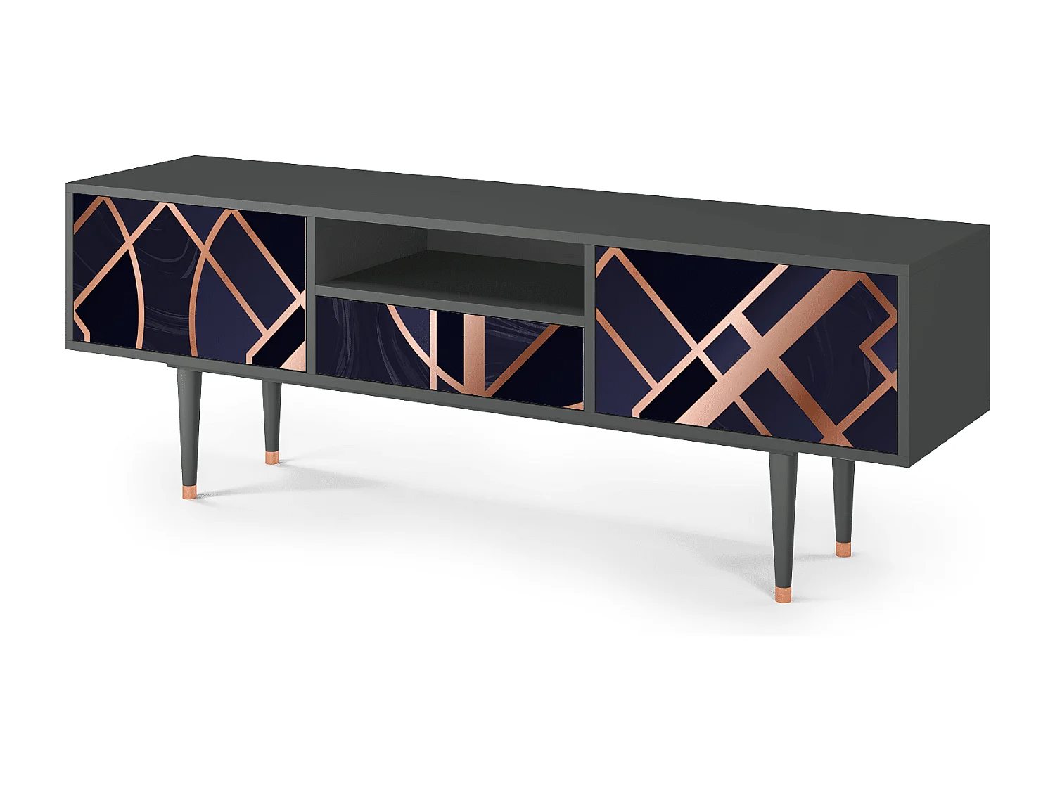 Meuble TV - 170х59х41 cm - T6 - Purple Temple, Anthracite