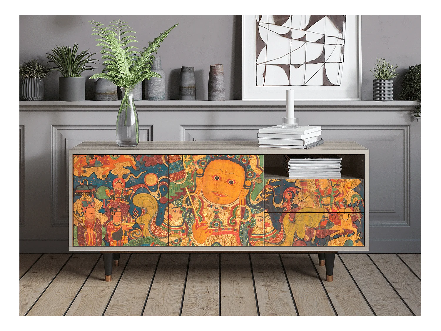 Meuble TV - 125х56х41 cm - T7 - God by Vaisravana , Sable