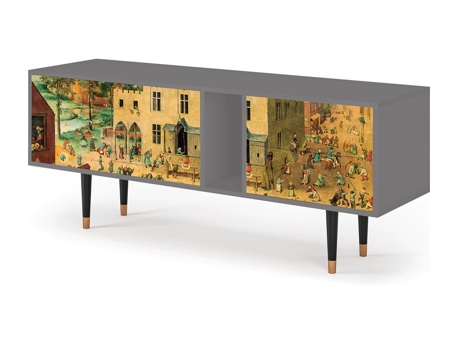 Mobile TV - 170х69х48 cm - T1 - Children Games, Grigio