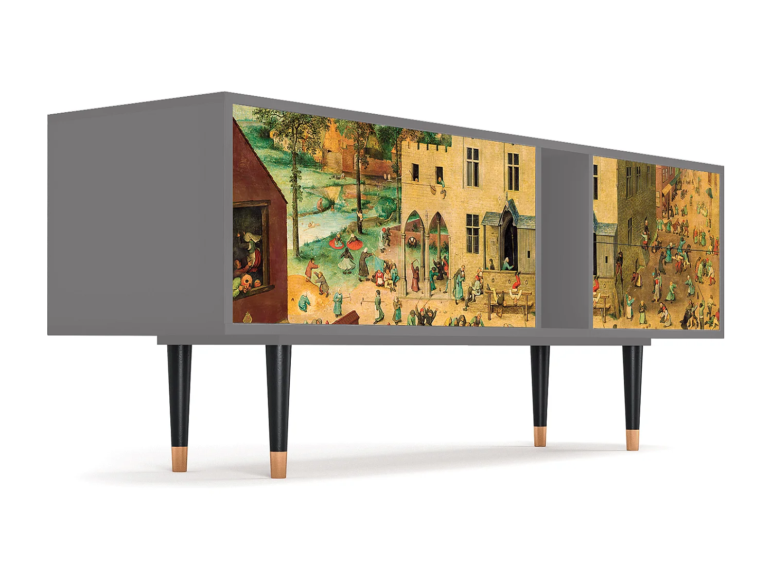 Meuble TV - 170х69х48 cm - T1 - Children Games, Gris