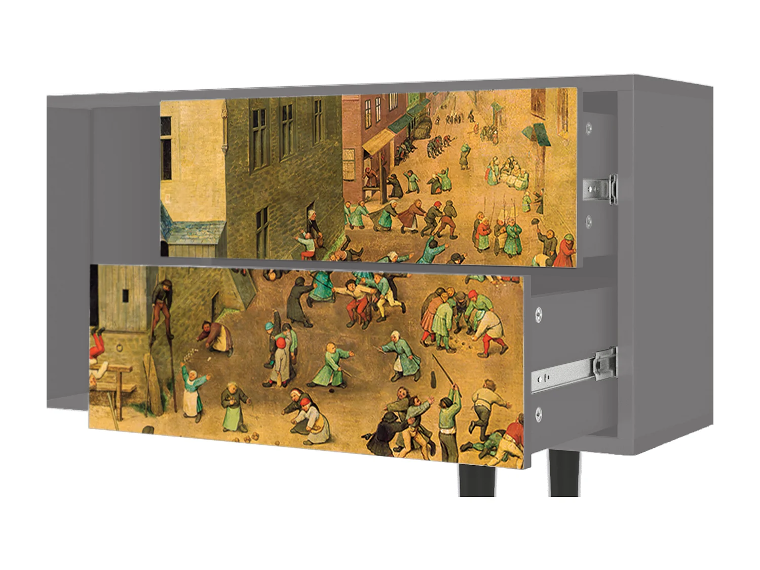 Meuble TV - 170х69х48 cm - T1 - Children Games, Gris