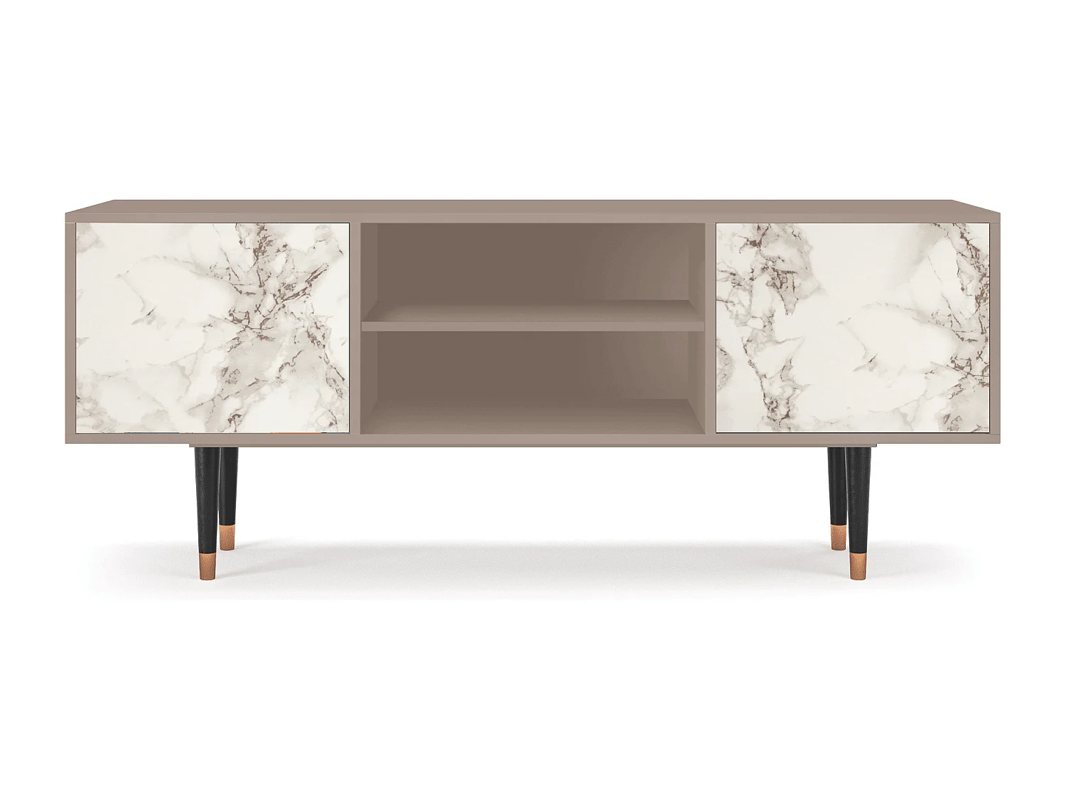 Meuble TV - 170х69х48 cm - T2 - Milk Marble, Latte