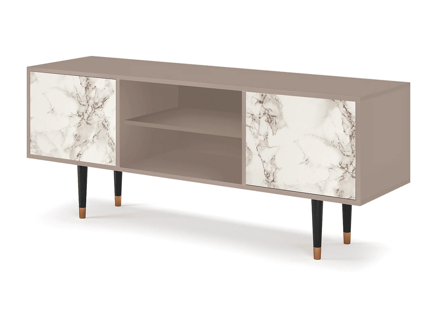 Meuble TV - 170х69х48 cm - T2 - Milk Marble, Latte