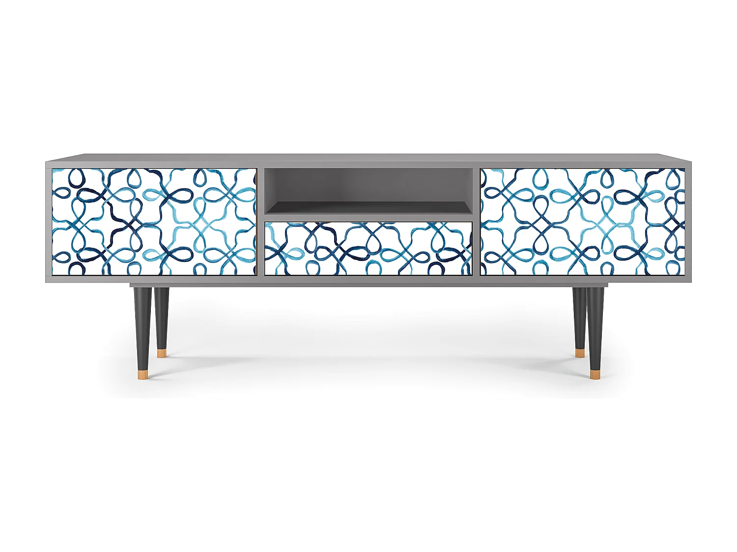 TV-meubel - 170х59х41 cm - T6 - Marine Strings, Grijs