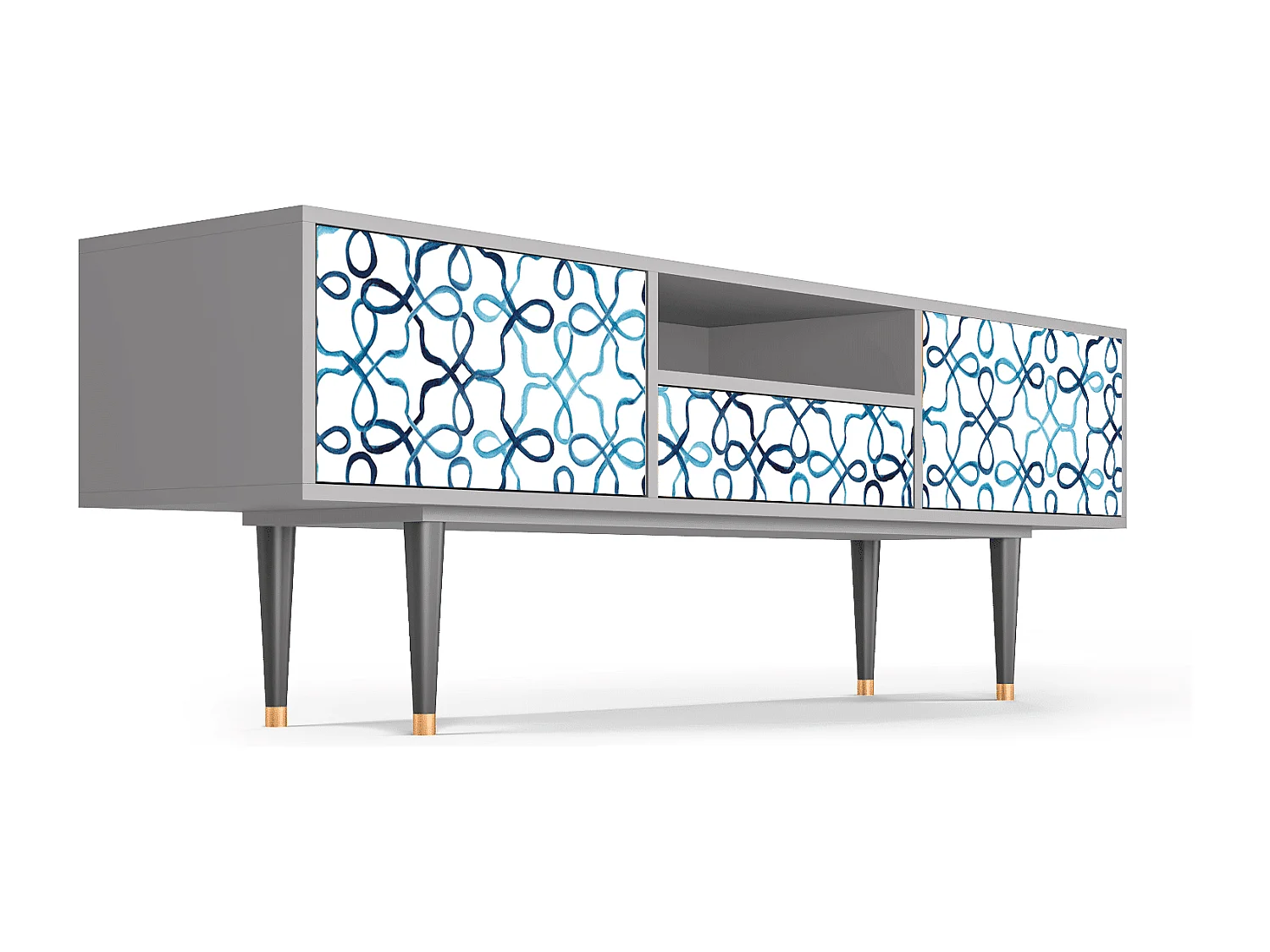 TV-meubel - 170х59х41 cm - T6 - Marine Strings, Grijs