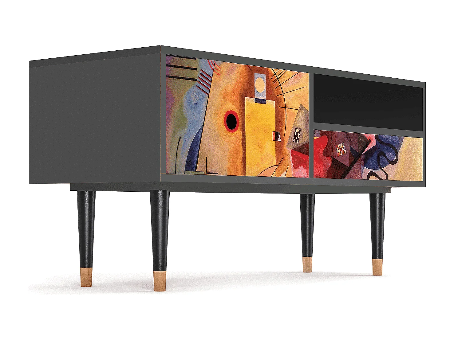 Meuble TV - 115х59х48 cm - T3 - Modern Art, Anthracite