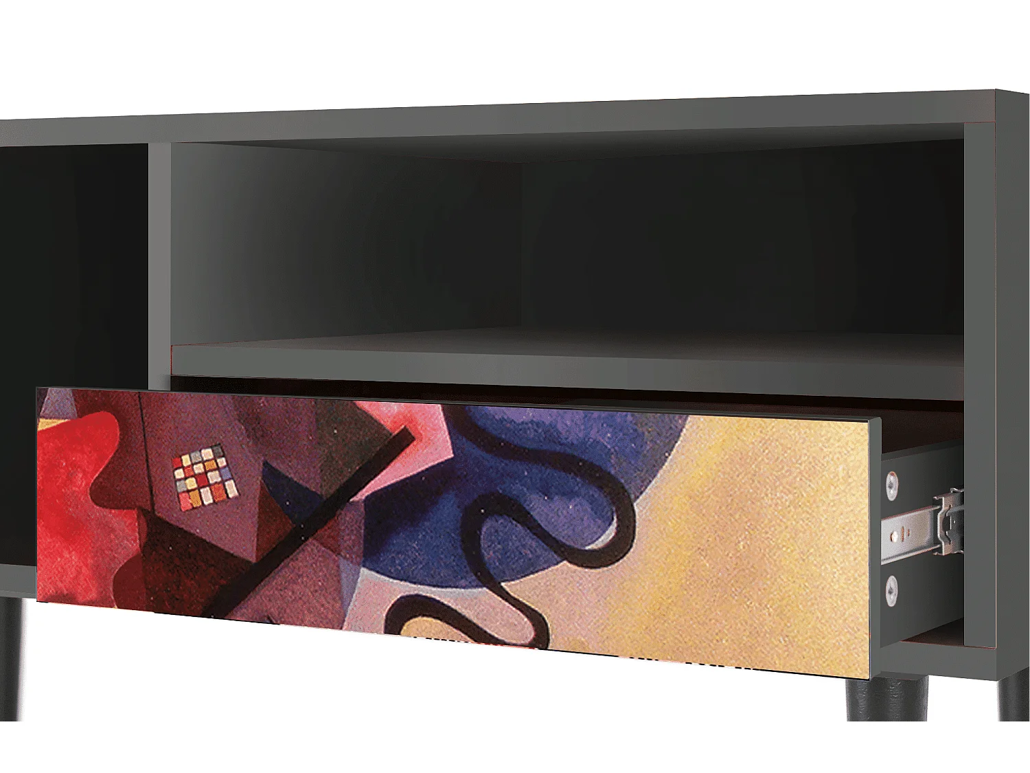 Meuble TV - 115х59х48 cm - T3 - Modern Art, Anthracite