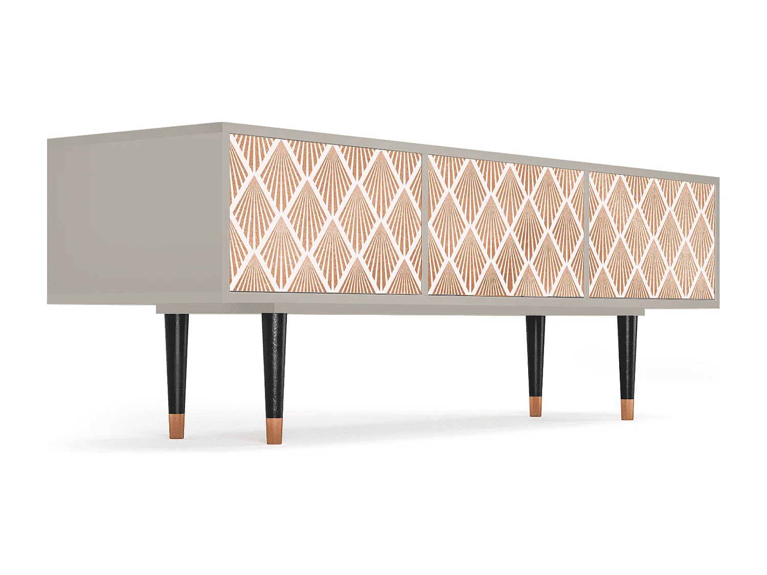 Szafka RTV - 170х59х48 cm - T4 - Pastel Sunrise, Piaskowy